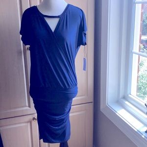 Velvet XS BODY CONTOURING RUCHED DRESS